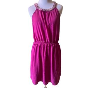 Beaded & pearl collar dress!